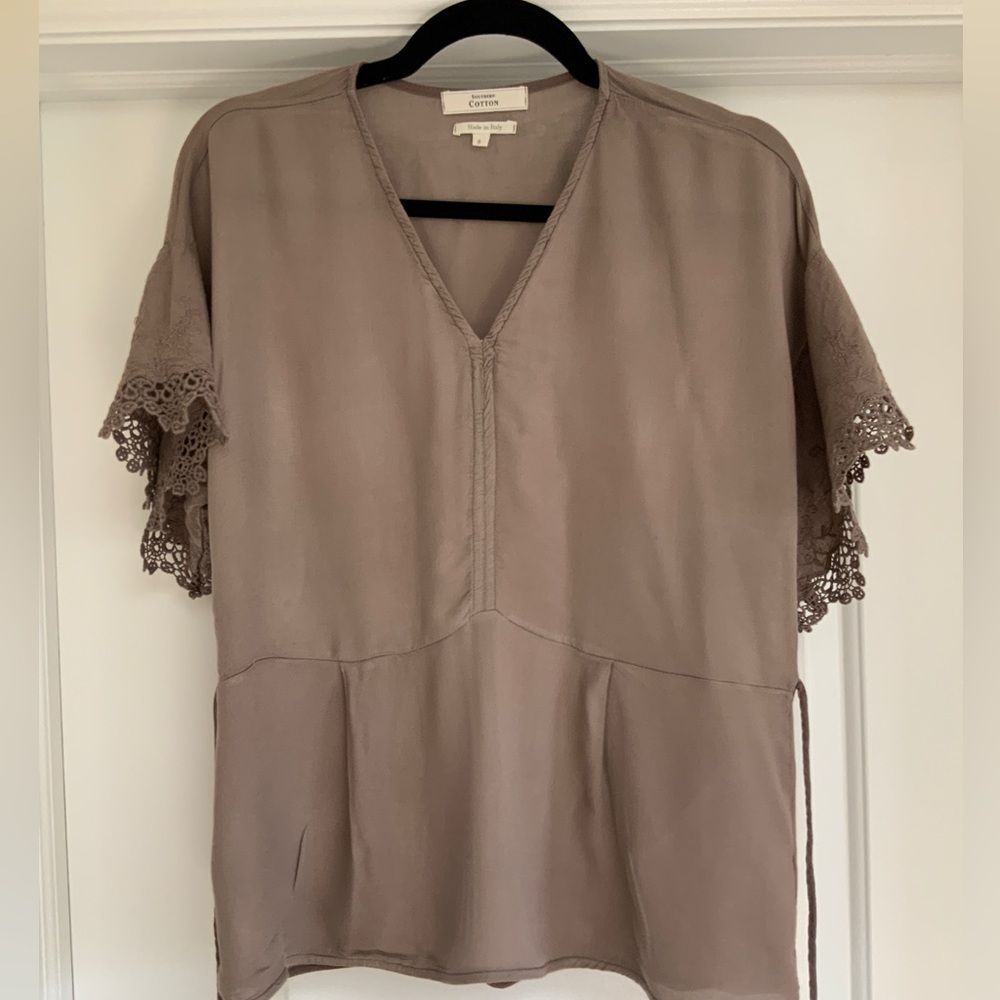 Southern Cotton Made In Italy Boho Style Top